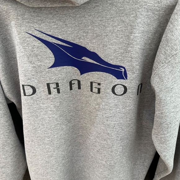 Space X Dragon Gray Zip Up Hoodie Size M - Picture 8 of 9